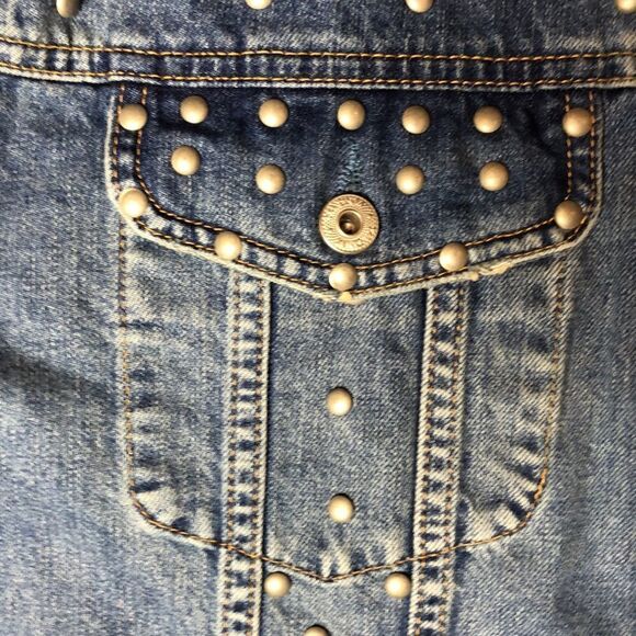 NWT Topman Studded Denim Jacket | Large - Picture 2 of 11